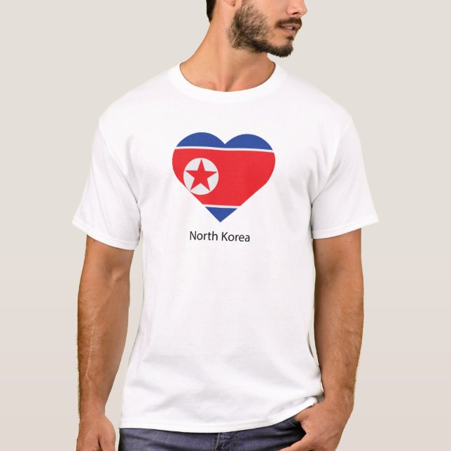 Camiseta Eu amo a Coreia do Norte (Frente)