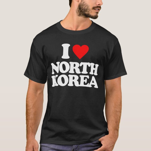 CAMISETA EU AMO A COREIA DO NORTE (Frente)