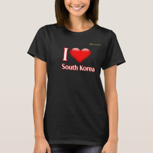 Camiseta Eu Amo a Coreia do Sul