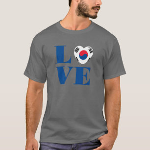 Camiseta Eu amo a Coreia do Sul
