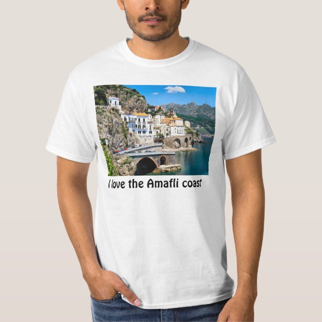 Camiseta Eu amo a costa de Amalfi (Frente)