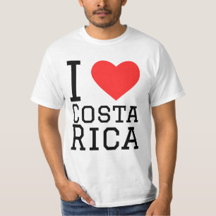 Camiseta Eu amo a Costa Rica