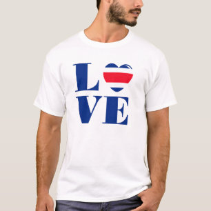 Camiseta Eu amo a Costa Rica