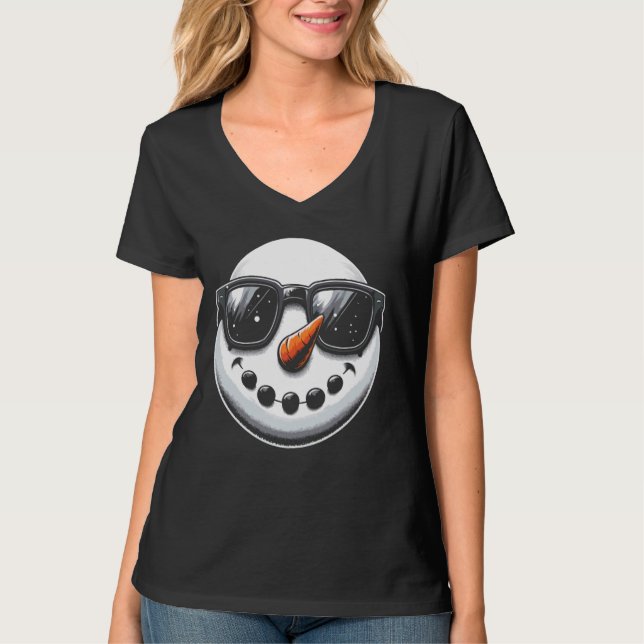 Camiseta Eu Amo A Época De Inverno Frio De Gelo Climático F (Frente)