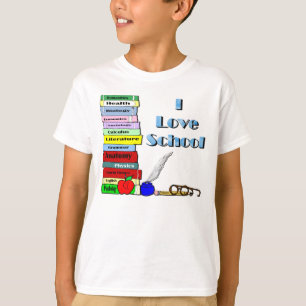 Camiseta Eu amo a escola