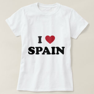 Camiseta Eu amo a espanha
