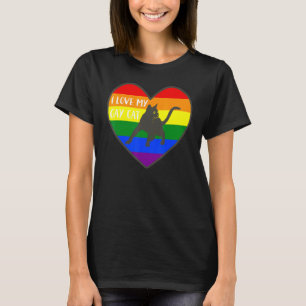 Camiseta Eu Amo a Essência do Meu Gato Gay