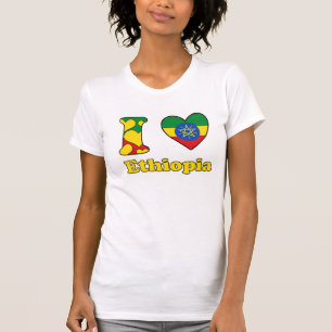 Camiseta Eu amo a Etiópia