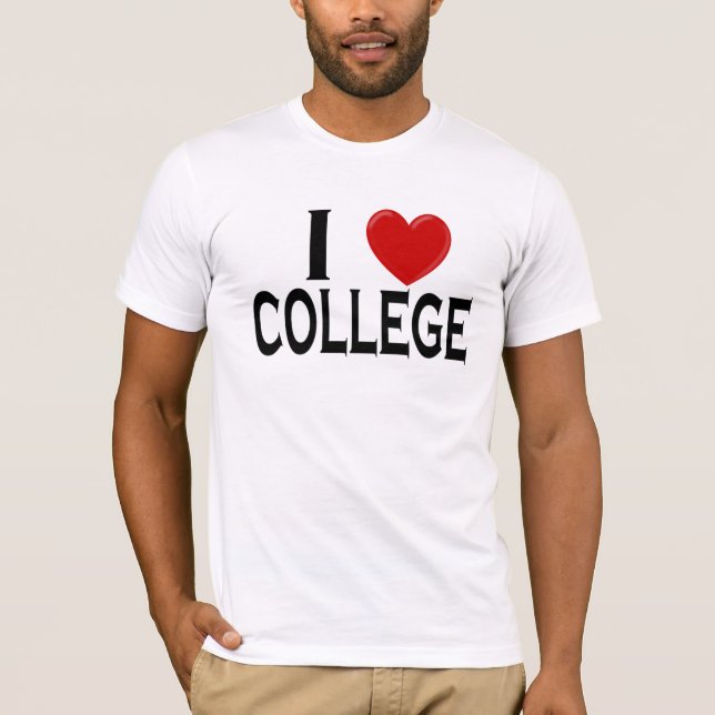 Camiseta Eu amo a faculdade (Frente)