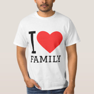 Camiseta eu amo a família