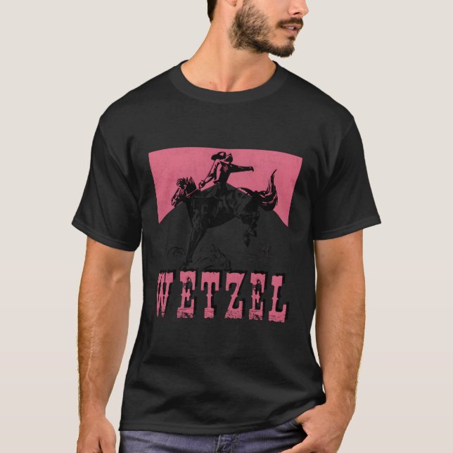 Camiseta Eu amo a família Wetzel Sobrenome Wetzel (Frente)