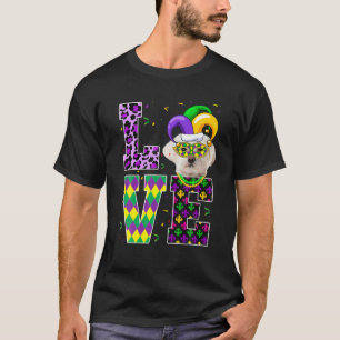 Camiseta Eu Amo A Festa Do Festival Mardi Gras Sobre Malte 