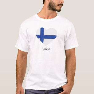 Camiseta Eu Amo A Finlândia
