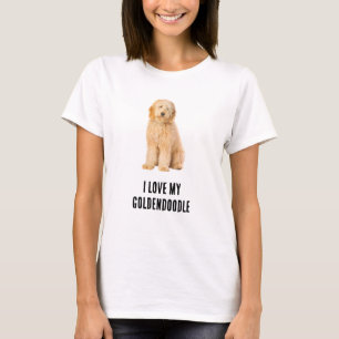 Camiseta Eu Amo a Foto do Meu Goldendoodle