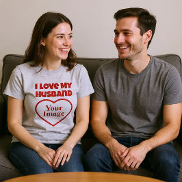Camiseta Eu Amo a Foto do Meu Marido