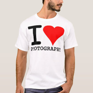 Camiseta Eu amo a fotografia