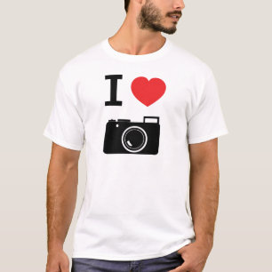Camiseta Eu amo a fotografia