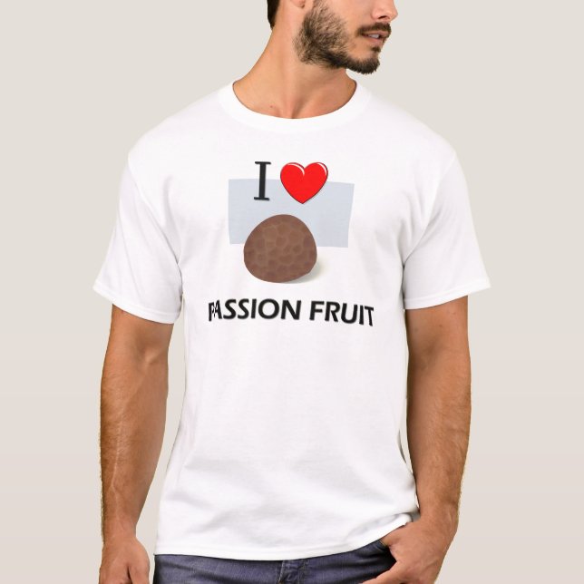 Camiseta Eu amo a fruta de paixão (Frente)