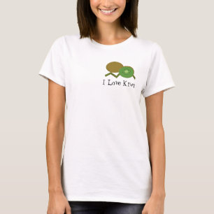 Camiseta Eu amo a Fruta Kiwi