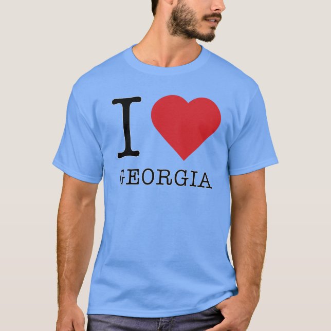 Camiseta Eu amo a Geórgia (Frente)