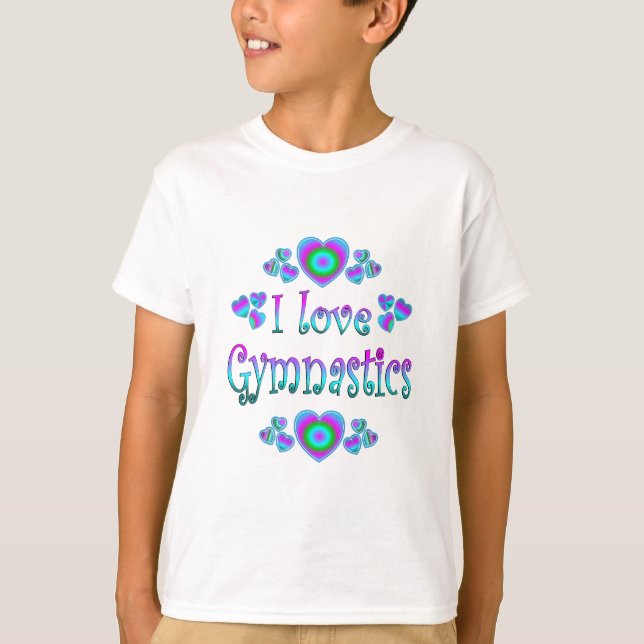 Camiseta Eu amo a ginástica (Frente)