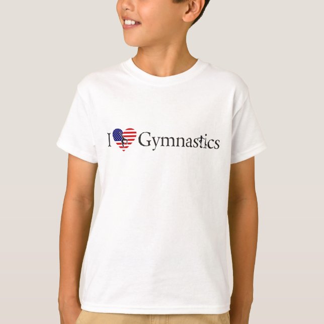 Camiseta Eu amo a ginástica (Frente)