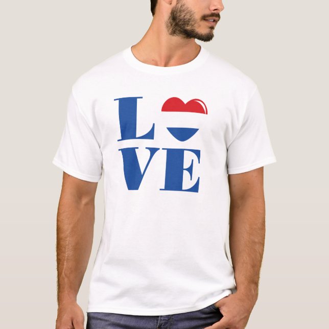 Camiseta Eu amo a Holanda (Frente)