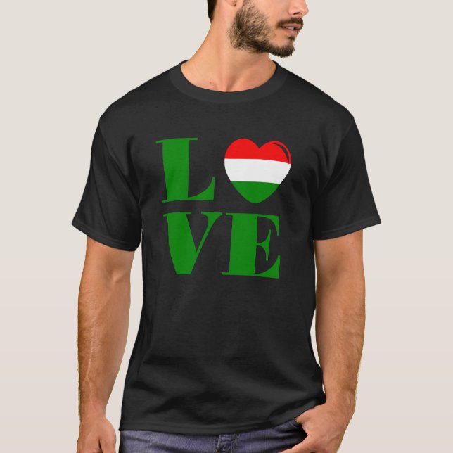 Camiseta Eu amo a Hungria (Frente)