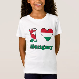 Camiseta Eu amo a Hungria