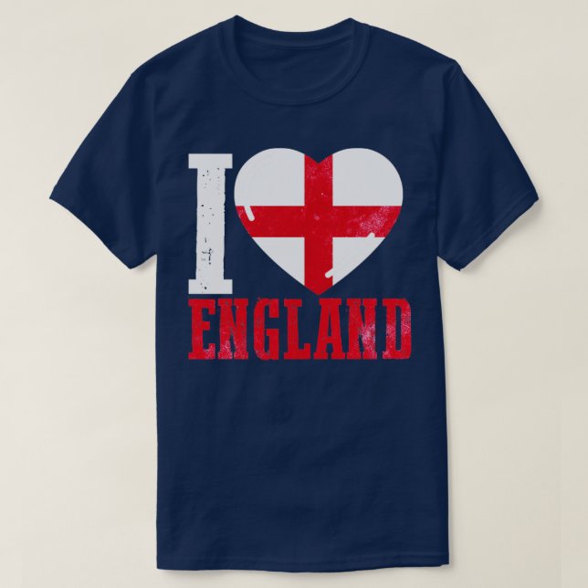 Camiseta Eu amo a Inglaterra (Frente do Design)