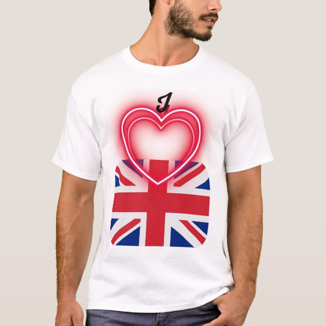 Camiseta Eu amo a Inglaterra (Frente)