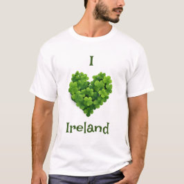 Camiseta Eu amo a Irlanda