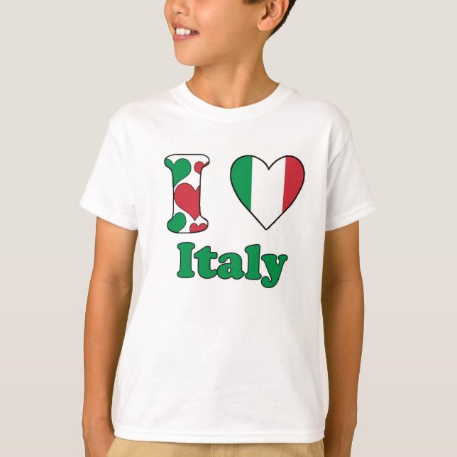 Camiseta Eu amo a Itália (Frente)