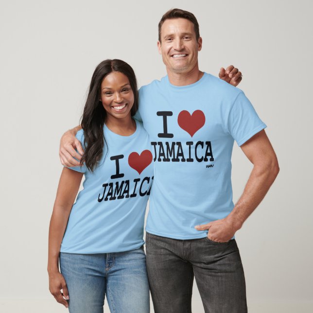 Camiseta Eu amo a Jamaica (Unissex)