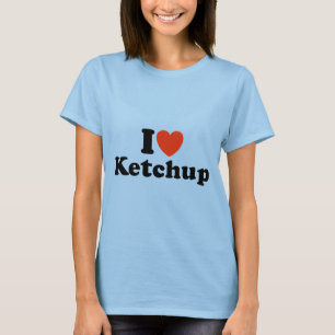 Camiseta Eu amo a ketchup
