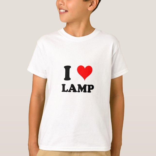 Camiseta Eu amo a lâmpada (Frente)