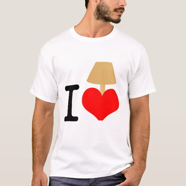 Camiseta Eu amo a lâmpada (Frente)