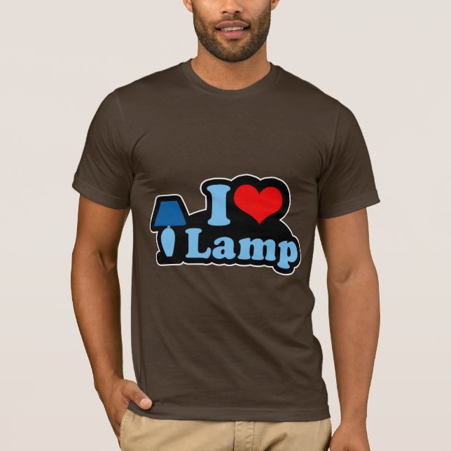 Camiseta Eu amo a lâmpada (Frente)