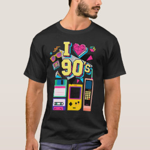 Camiseta Eu amo a Legal Vintage Retro 90 anos 90 e o Back G