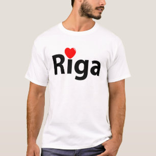 Camiseta Eu amo a Letônia Riga