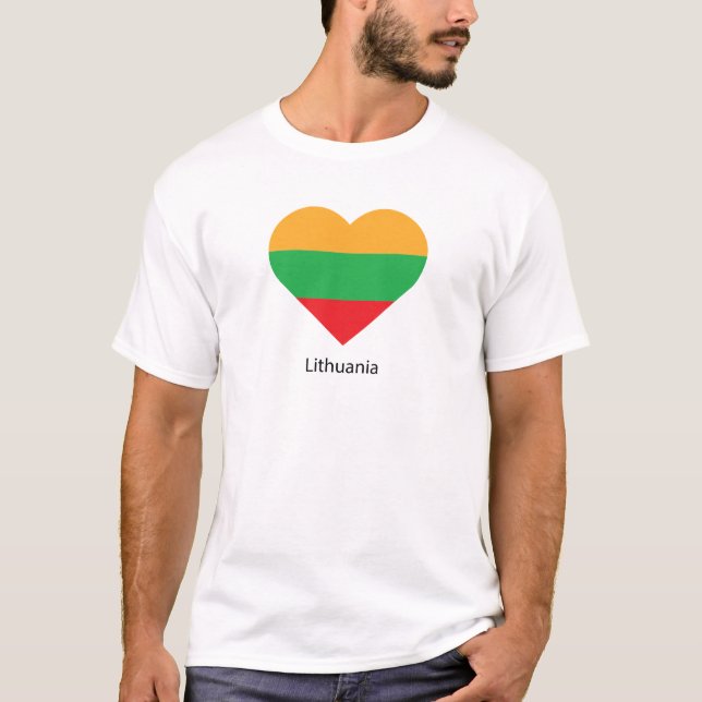 Camiseta Eu amo a Lituânia (Frente)