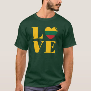 Camiseta Eu amo a Lituânia