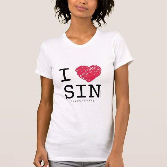 Camiseta EU AMO A LUZ DO SENHOR (Singapura) (Frente)