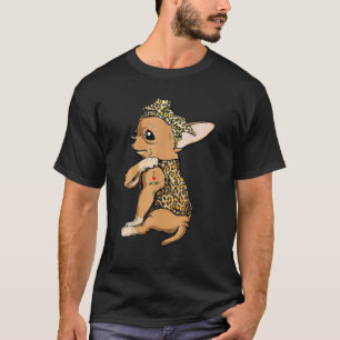 Camiseta Eu Amo A Mãe Tattoo Engraçado Cachorro Chihuahua C