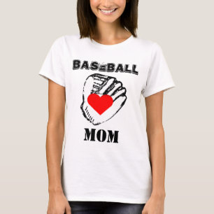 Camiseta Eu amo a mamã do basebol