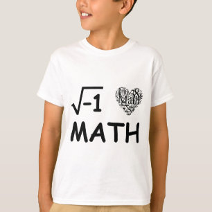 Camiseta Eu amo a matemática