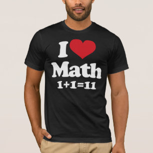 Camiseta Eu amo a matemática!