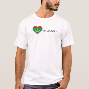 Camiseta Eu amo a Mauritânia