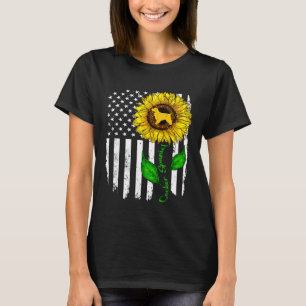 Camiseta Eu Amo A Minha Bandeira Americana Do Cocker Espanh