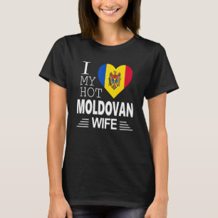Camiseta Eu Amo A Minha Bandeira Moldávia SEM FILHO Moldávi